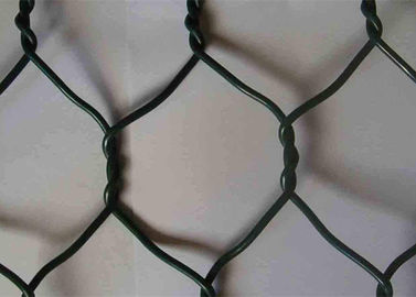 Canestri esagonali torti doppio rivestito della rete metallica del gabbione del PVC dell'acciaio dolce