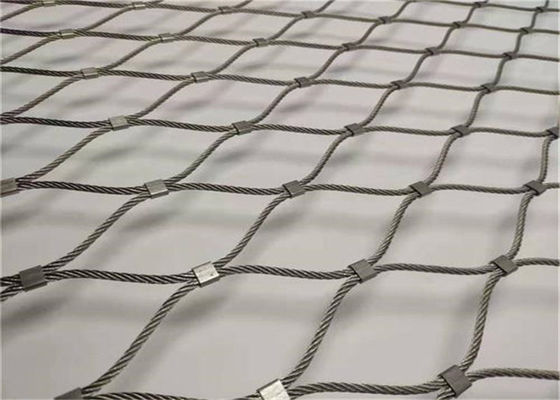 cavo flessibile Mesh Netting For Stair Railing di acciaio inossidabile 7x19