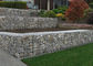 Cesti metallici della parete del giardino ricoperti zinco, pannelli del reticolato di saldatura di conservazione del suolo