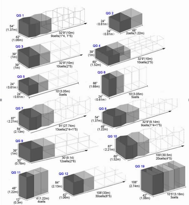 Sistema di barriera bastione di ferro galvanizzato 3.0mm 50x50mm 1