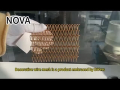 Acciaio in alluminio con apertura flessibile resistenza alla corrosione maglia decorativa