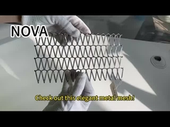 Cavo decorativo unito Mesh For Cabinets dell'acciaio inossidabile 316