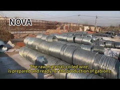 Gabion Box Stone Baskets Hot Dipped Gavanized Zinc Metal Wire Mesh per la protezione del fiume