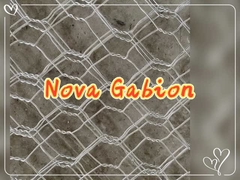 NOVA Wire Mesh-Hexagonal Woven Galvanized Gabion - 6mm Wire per la protezione della pendenza flessibile