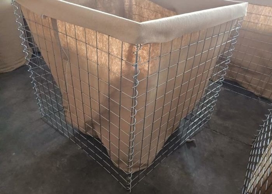 Barriere di sabbia rivestita di Zn verde per uso itare Costo economico Sistema di barriera a distanza a spirale da 4 mm