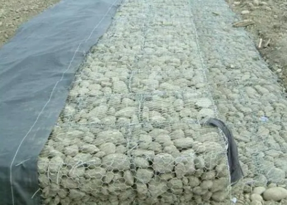 Dimensione reticolare 60x80mm Materasso in gabione  Alta resistenza per strutture di ritenuta