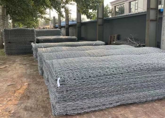 Il PVC ha ricoperto il progetto di tutela dell'acqua del giardino 2x1x1m  Gabion Mattress Baskets For