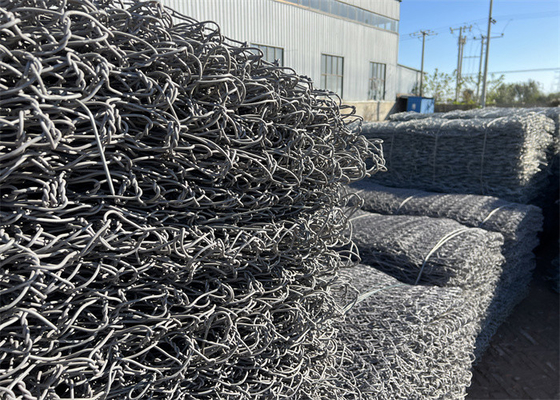 Materasso galvanizzato in filo metallico con rivestimento in zinco da 220-240 g/m2
