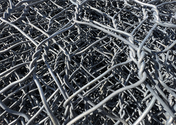 Pareti di gabion di filo di metallo esagonale resistenza alla corrosione rivestimento di zinco 240g/m2