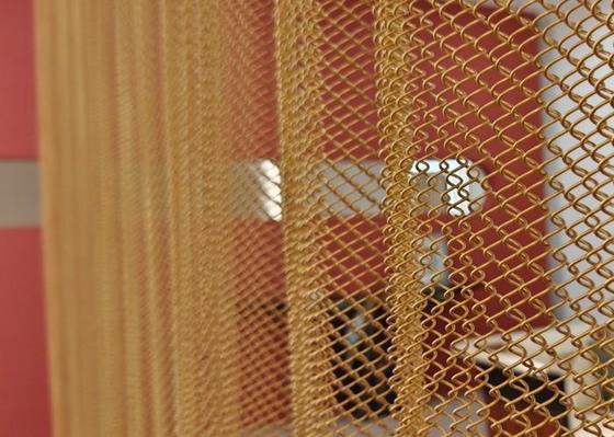 40%-85% Open Area Decorative Wire Mesh with Diamond Width of 5.5-35mm and Diamond Height of 3-20mm