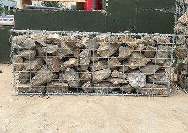 Galfan ha ricoperto il colore d'argento di progettazioni interne del gabbione dei pannelli della rete metallica del gabbione