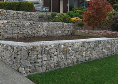 Cesti metallici della parete del giardino ricoperti zinco, pannelli del reticolato di saldatura di conservazione del suolo