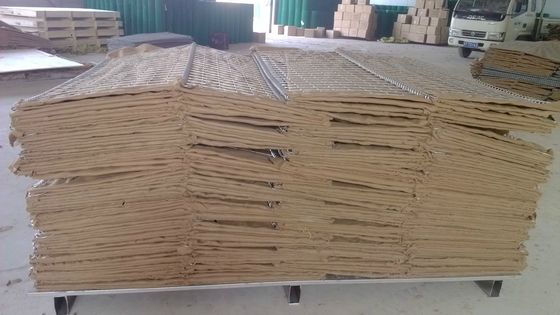 Barriere difensive itari moderne riempite di sabbia con geotessile marrone, ISO approvato