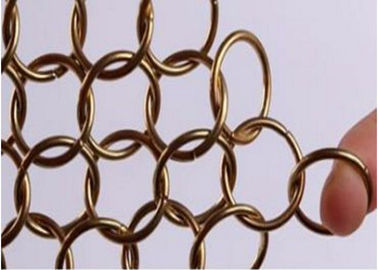 Schermo della rete metallica dell'acciaio inossidabile, tende decorative della maglia dell'anello per costruire