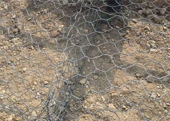 Gabbione galvanizzato immerso caldo Mesh Cage For River Reconstruction di alta tensione