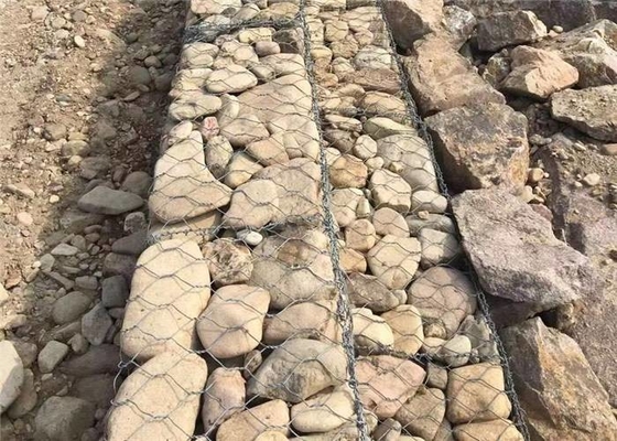 6*8, gabbia del gabbione riempita pietra del nastro metallico 8*10,10*12 per protezione di erosione di riva o del suolo