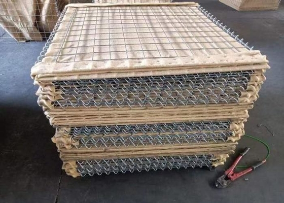 Barriere di sabbia itari ad uso pesante con filo di maglia personalizzabile e superficie galvanizzata a caldo