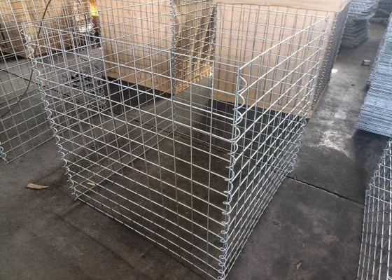 Sicuri e paesaggistici fatti facilmente saldatura Gabion Box Barriere difensive itari 76.2 X 76.2mm 4.0mm