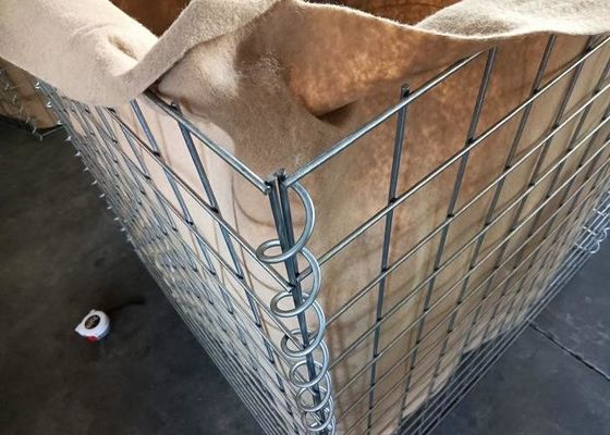 75x75mm 6.0mm Barriere difensive itari Barriere saldate piene di sabbia controllo delle inondazioni facile da installare