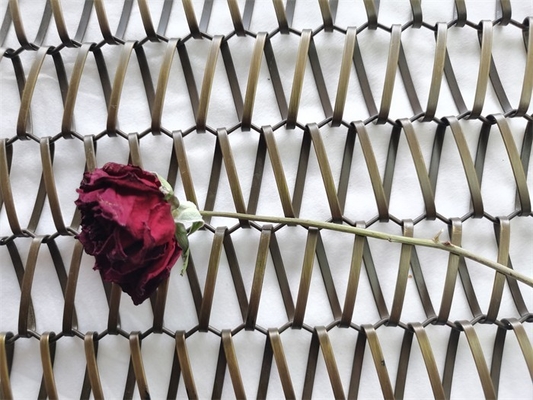 Acciaio in alluminio con apertura flessibile resistenza alla corrosione maglia decorativa