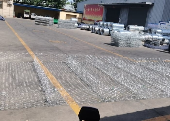Mesh Gabions Galfan Coated tessuto  Gabion Mattress Double Twisted esagonale
