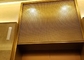 Cavo dorato Mesh For Elevators Hall Lobby dell'ornamentale degli ss 304