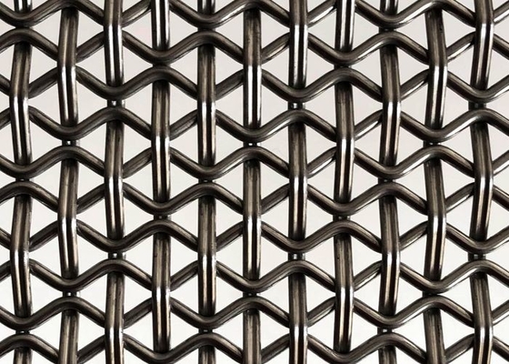 Oggetto d'antiquariato unito pareti decorative d'ottone di Mesh For Buildings Facades And del cavo di 30m x di 4m