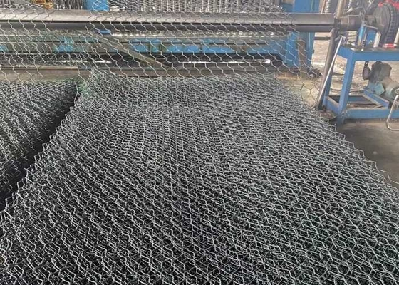Il PVC verde 60mmx80mm amichevole di ECO ha ricoperto il cavo Mesh For Slope Paving del gabbione