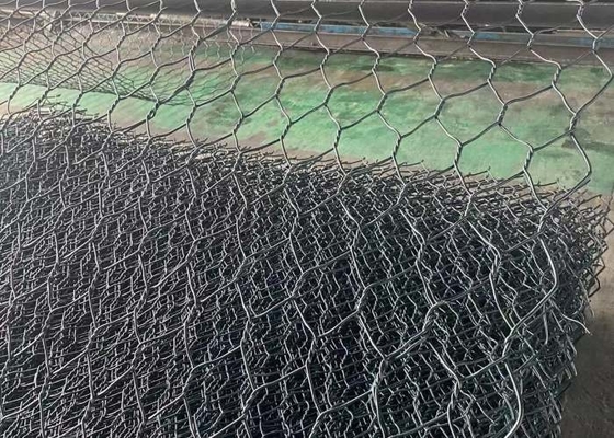 Il PVC verde 60mmx80mm amichevole di ECO ha ricoperto il cavo Mesh For Slope Paving del gabbione