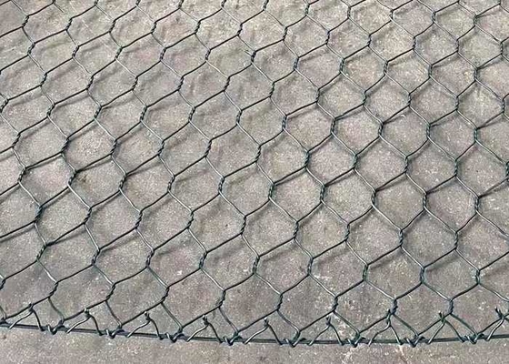Cavo galvanizzato d'argento Mesh For Retaining Wall System del gabbione 80mmx100mm