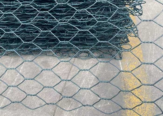 Il PVC ha ricoperto il gabbione galvanizzato Mesh Hexagonal 60x80mm per ingegneria civile