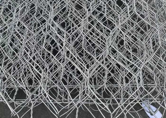 Rete metallica di tessitura ad alta resistenza del gabbione di Galfan 80x100mm per la conservazione della struttura