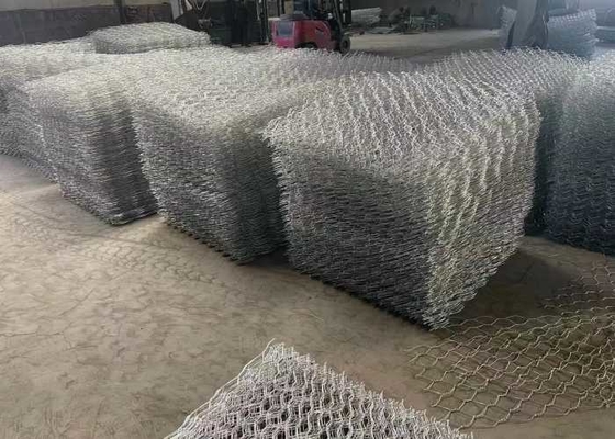 Materassi in gabion con rivestimento in PVC verde