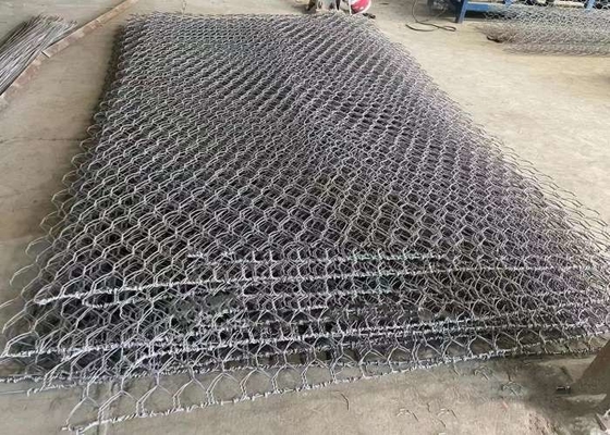 Rivestimento in PVC  Materasso Gabione Maglia Tessuta Gabione ISO9001 Approvato Protezione Scala Cesti Gabione Materasso