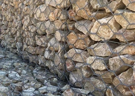 2*1*1m 245gm Fio galvanizzato Gabione Cestini Costruzione durevole