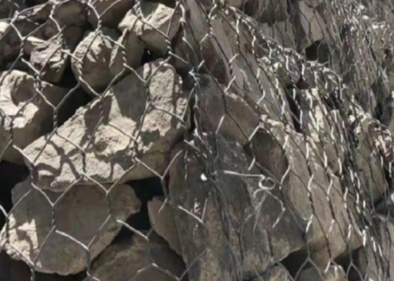 Diametro di cavo della scatola 2.8mm di Gray Pvc Coated Hexagonal Gabion