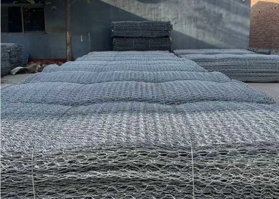 lo zinco 230g/M2 ha ricoperto Gray Gabion Wire Mesh 2.0mm d'allungamento di ≥15%