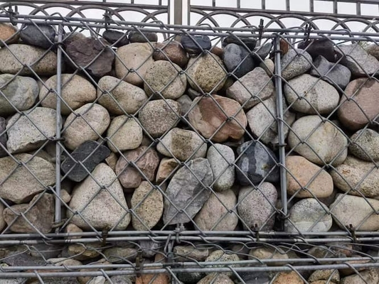 1x1x1m Gabion Wire Mesh Pvc Spessore di rivestimento 0.2-1mm