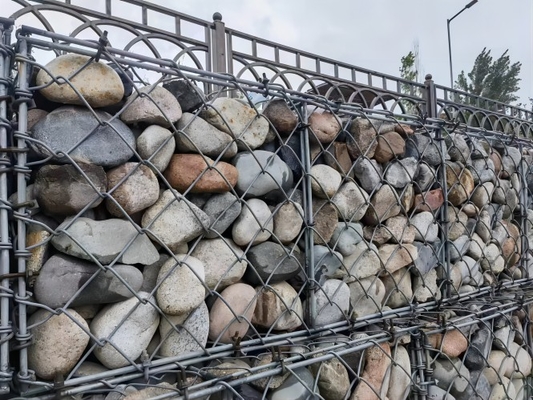 Casella di gabione di filo di acciaio galvanizzato resistente alla corrosione per la protezione delle rive del fiume