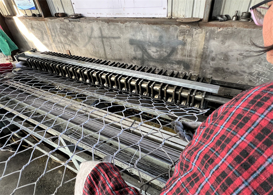 Griglia galvanizzata esagonale da 4 mm per il controllo dell'erosione