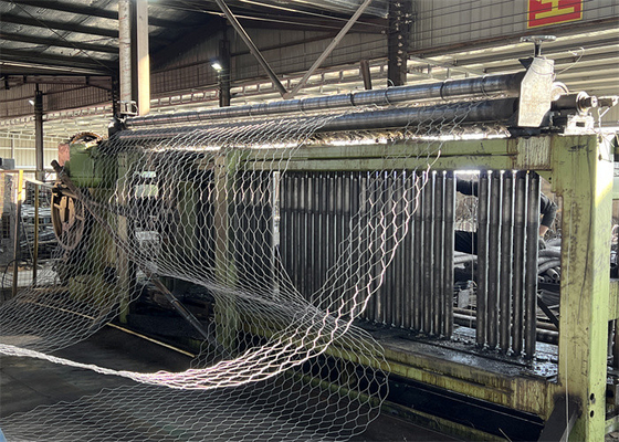 1m-2m Larghezza Gabion Galvanizzato Box 80x100mm Maglia