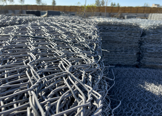 1x1x1m Gabion Wire Mesh Pvc Spessore di rivestimento 0.2-1mm