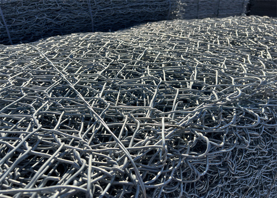 1x1x1m Gabion Wire Mesh Pvc Spessore di rivestimento 0.2-1mm