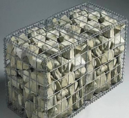 Economica Griglia a maglia saldata esagonale Cestini di gabione per pareti di sostegno