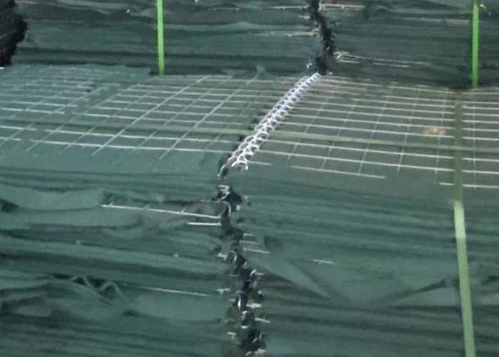 Barriere di sabbia itari per uso pesante con pin di giunzione con finitura rivestita con maglia di 4,0 mm