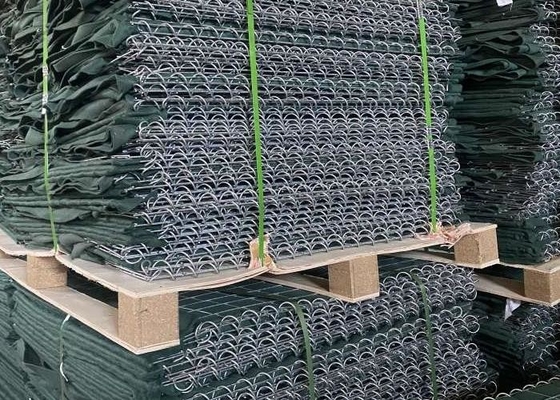 Barriere di sabbia itari per uso pesante con pin di giunzione con finitura rivestita con maglia di 4,0 mm