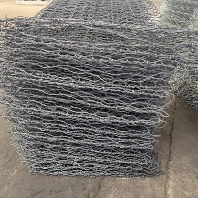 Cestini galvanizzati in acciaio 1m x 1m x 1m per la protezione costiera