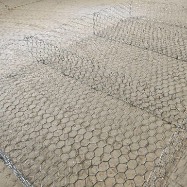 Griglia esagonale di filo di gabione rivestita in PVC per il controllo dell'erosione 10x12 cm