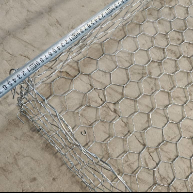 Griglia esagonale di filo di gabione rivestita in PVC per il controllo dell'erosione 10x12 cm