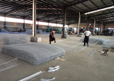 Canestri galvanizzati pesanti del gabbione del metallo, gabbia del metallo riempita di rocce